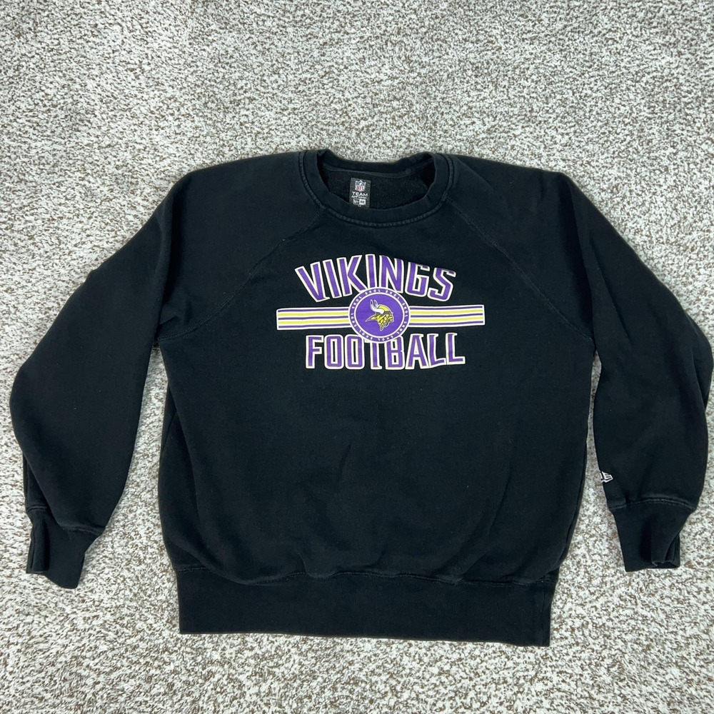 Minnesota‎ Vikings Sweatshirt Mens Medium Black NFL Football NFL Team Apparel